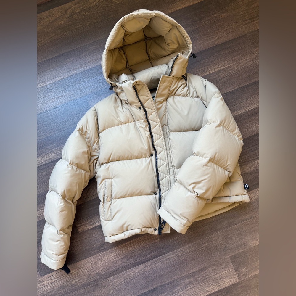 Aritzia Beige Puffer Jacket